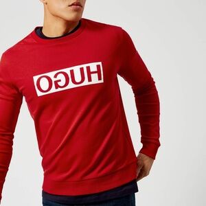 HUGO Men's Dicago Reverse Logo Sweatshirt Top
